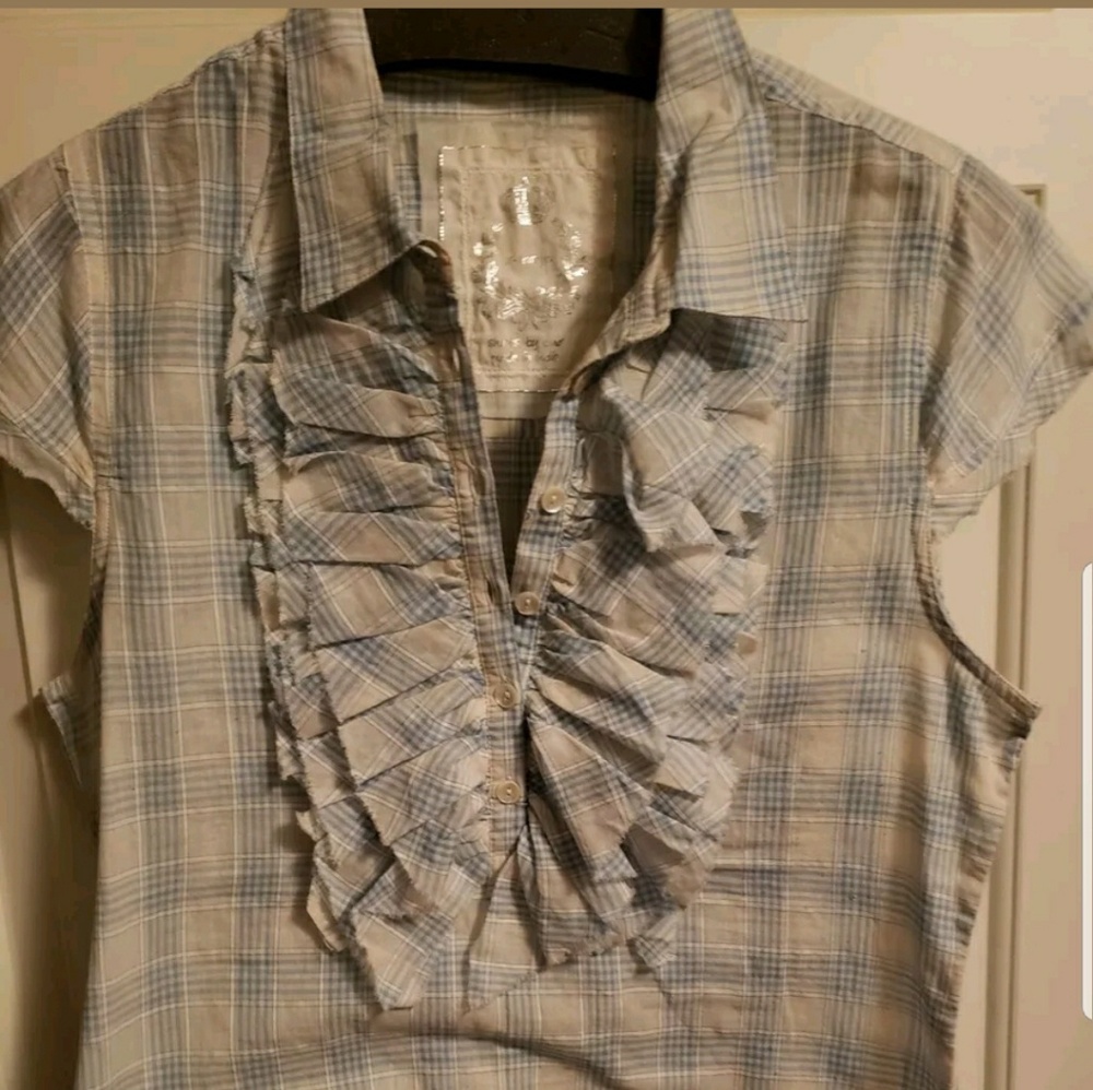Cino apparel plaid top